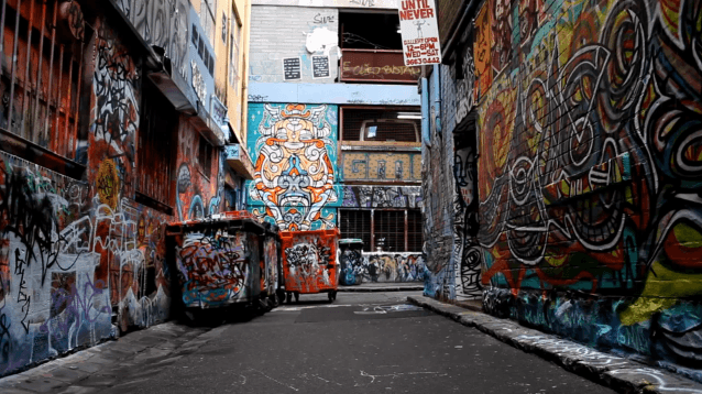 Melbourne Alleyways : Street art 5