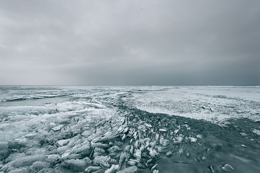 mer de glace avec iceberg