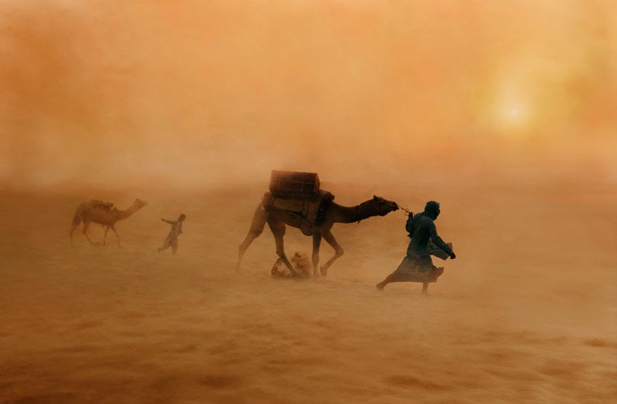 tempête dans le désert Steve McCurry