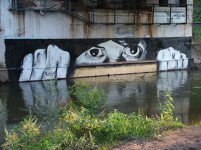 Street Artiste a Moscou