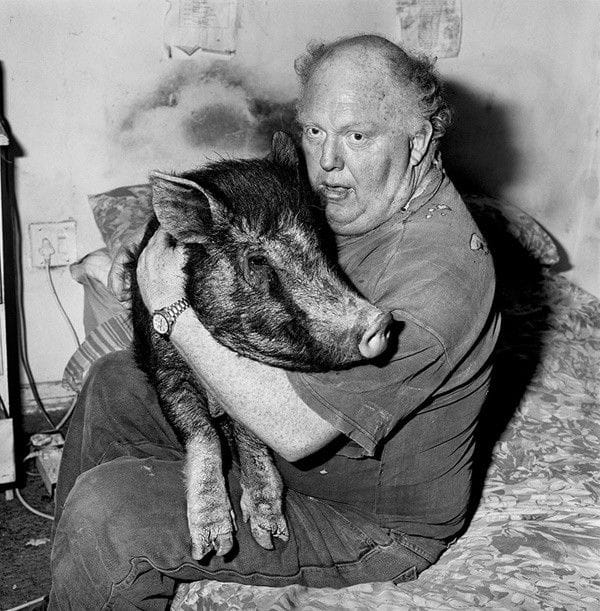 Brian-with-pet-pig-1998