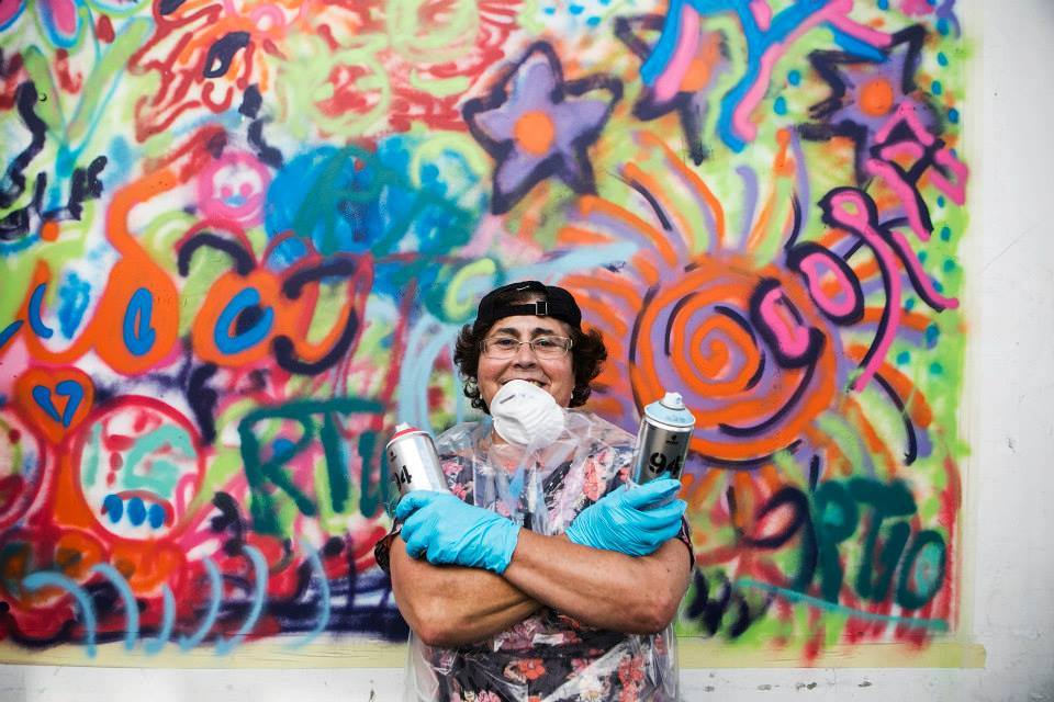 membre du collectif street art portugais lata 65