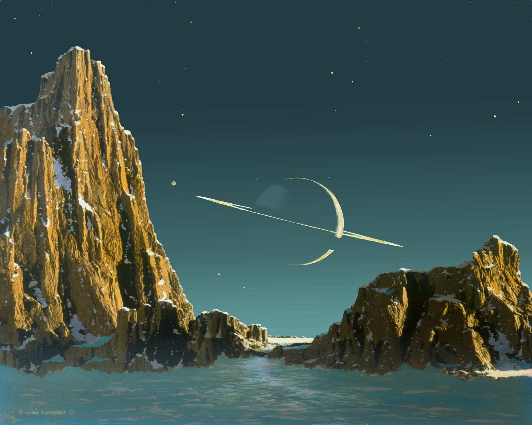 chesley_bonestell_saturn_as_seen_from_titan