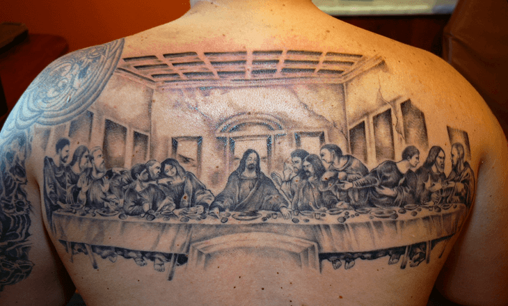 La céne, tatouage religieux 