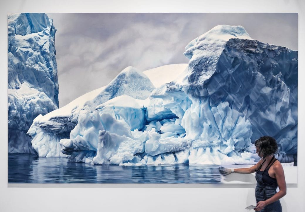 Zaria Forman antartica peinture
