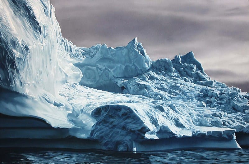 Zaria Forman antartica iceberg peint