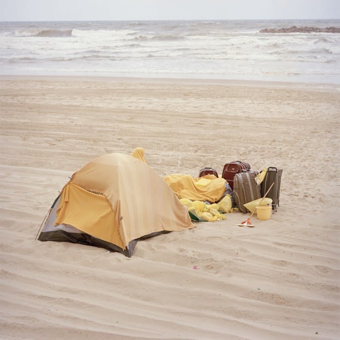 camper sur la plage