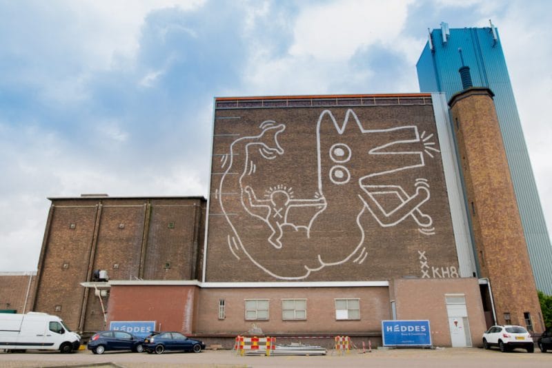 La fresque murale de Keith Haring, Amsterdam