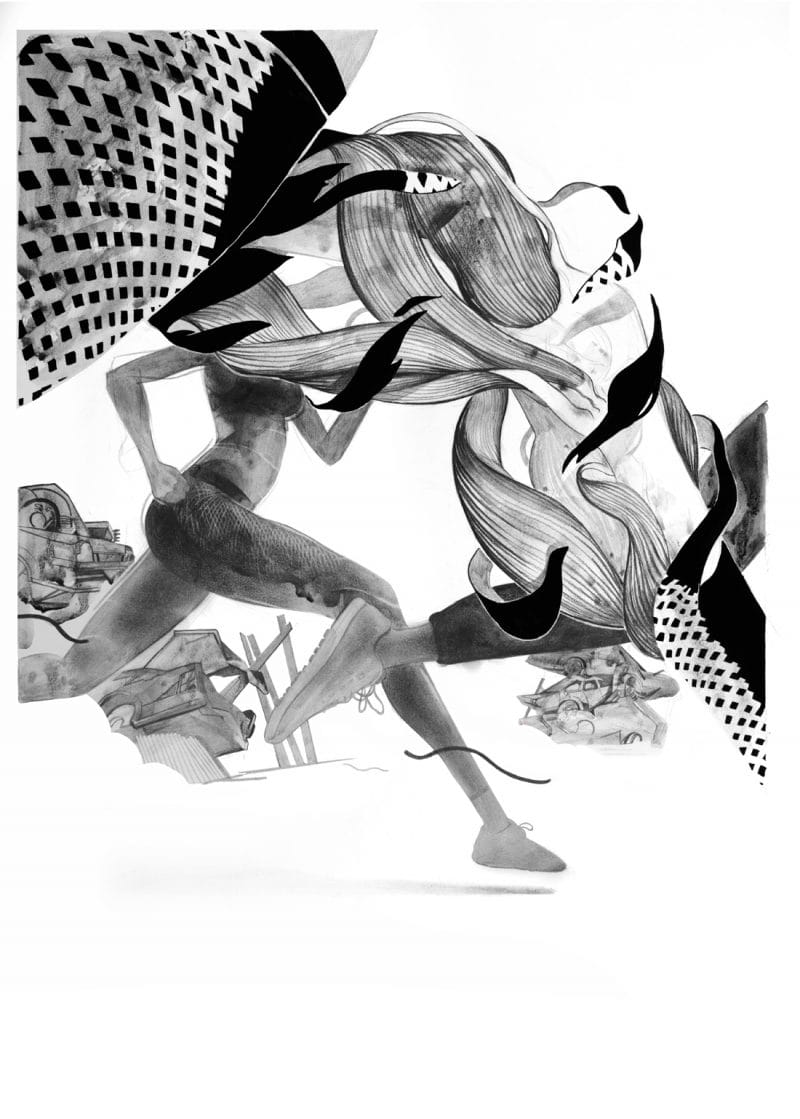 Thomas Cian illustration femme sport