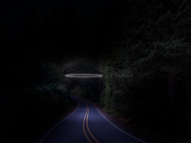 route néon par le photographe Ludwig favre