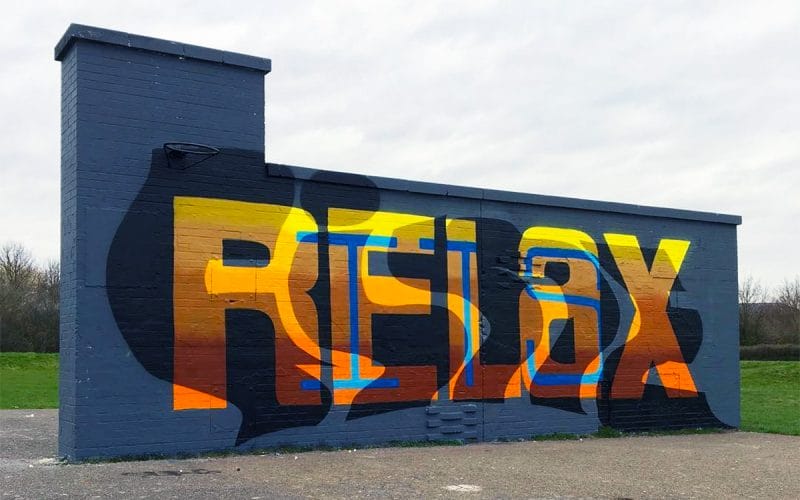 relax street art by pref