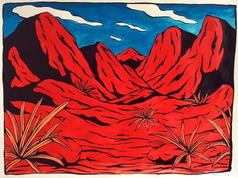  Floor van het Nederend illustration rouge