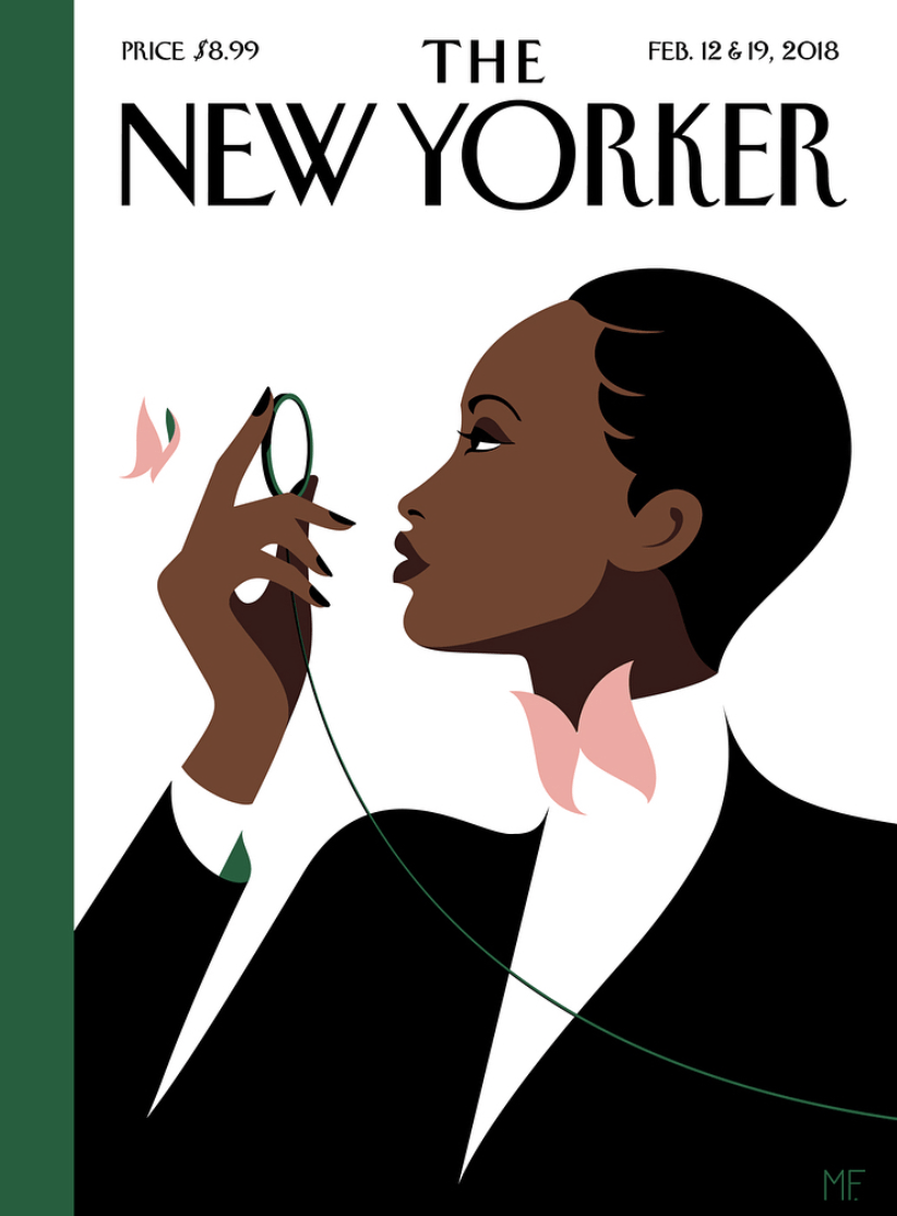 Couverture du New Yorker par Malika Favre