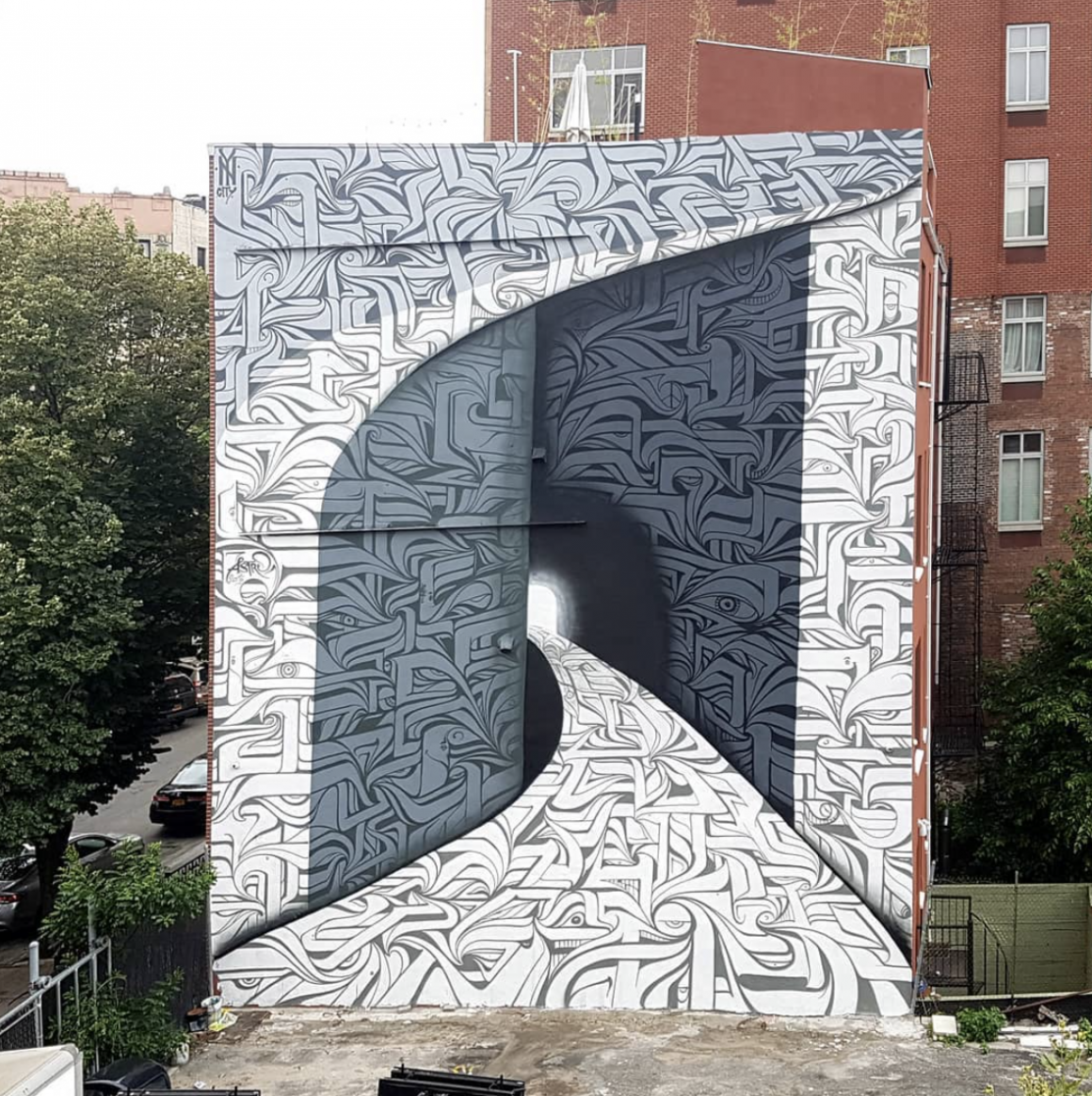 Peinture murale à New York par Astro