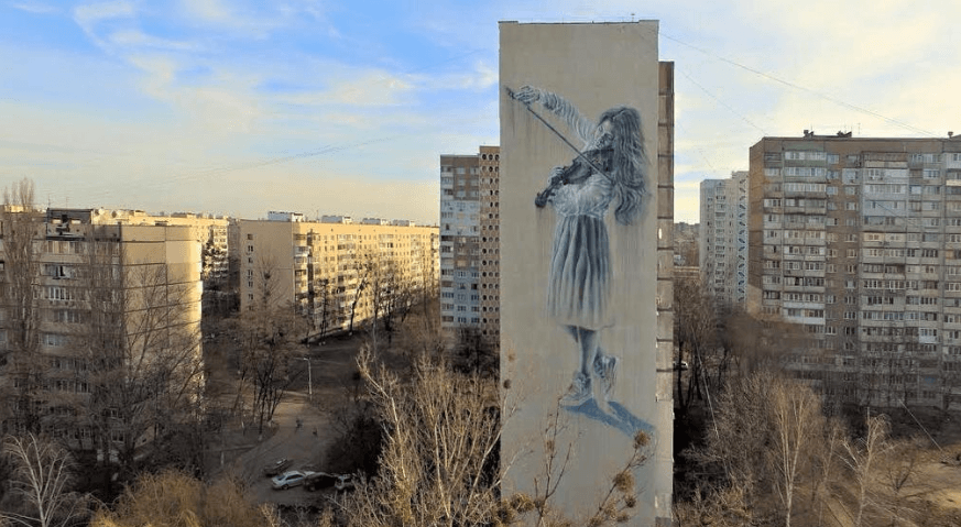 Sasha Korban murale géante