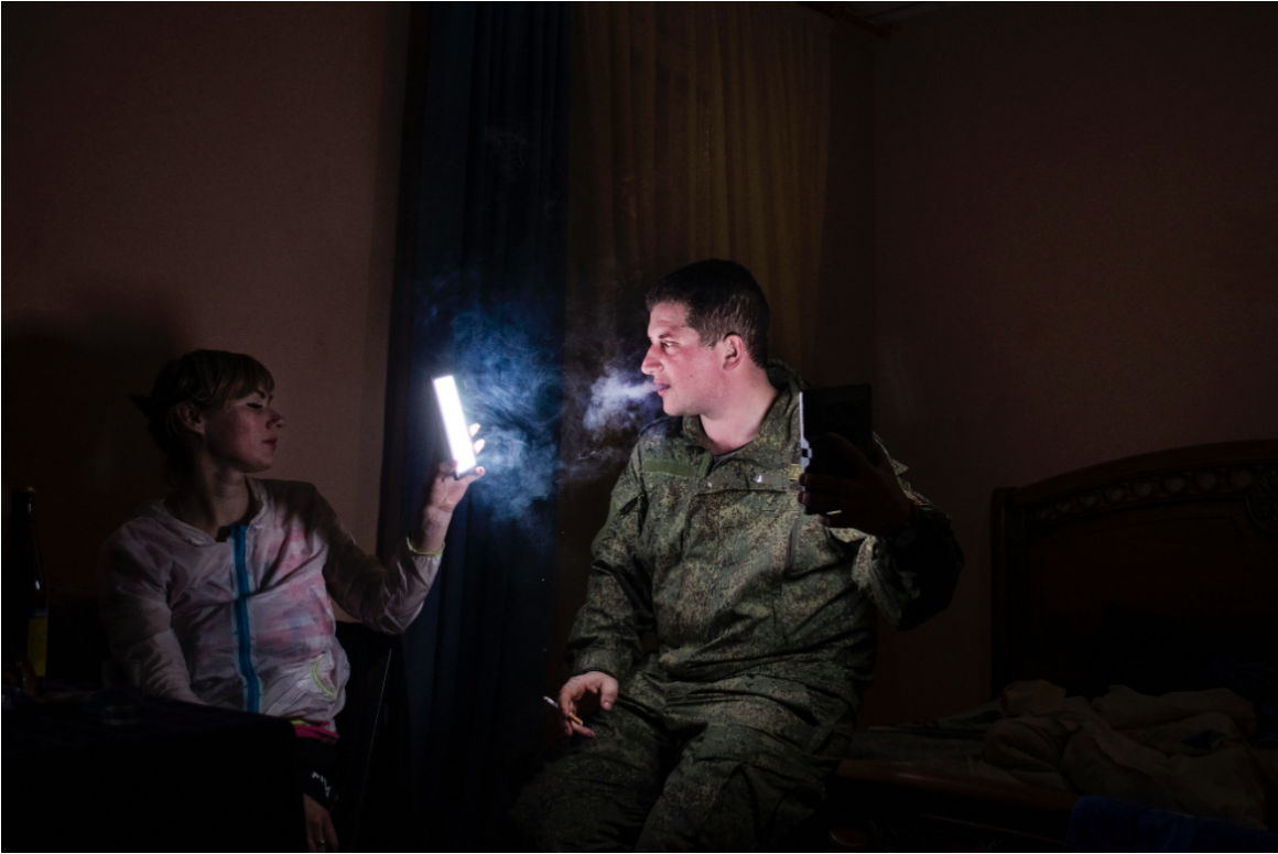 portrait de soldat du conflit ukrainien