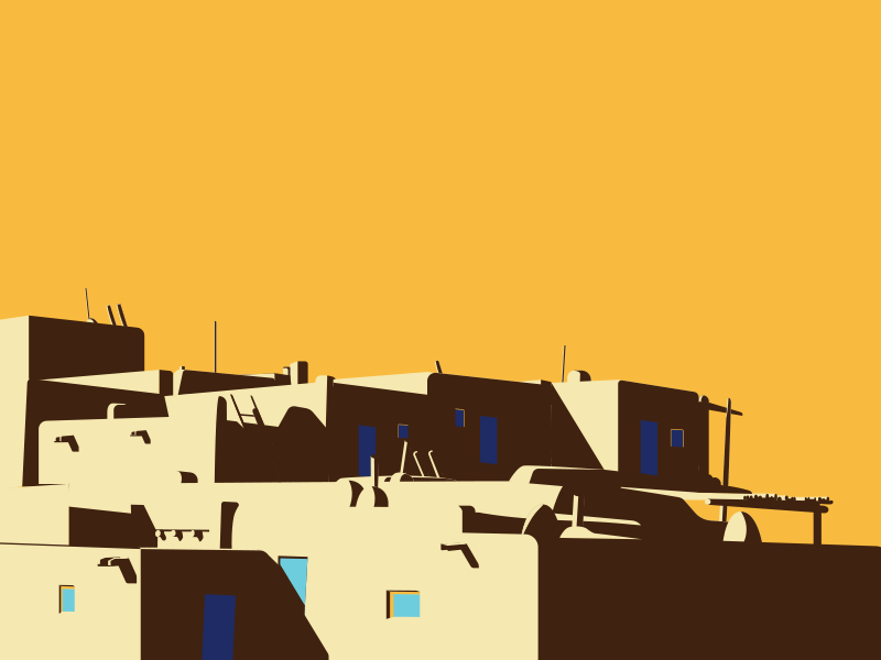 Illustration d'une ville par Ariel Sun