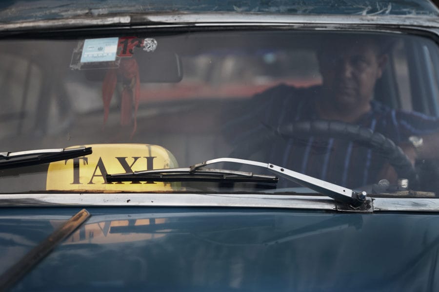 gros plan sur un Havana Taxi Company