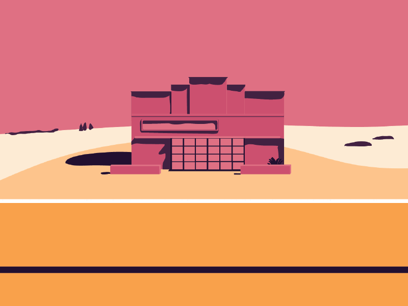 Illustration d'un bâtiment par Ariel Sun
