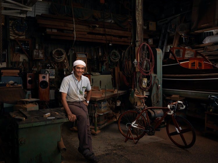 Portrait de Sueshiro Sano, un fabricant de bateau japonais, photographié par Roman Jehanno