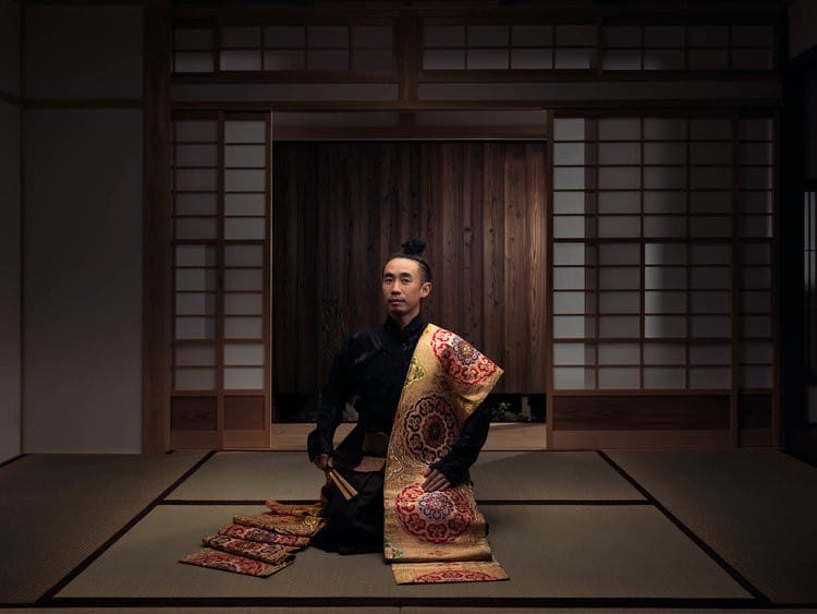 Portrait de Atsushi Heki, acteur et danseur japonais, photographié par Roman Jehanno