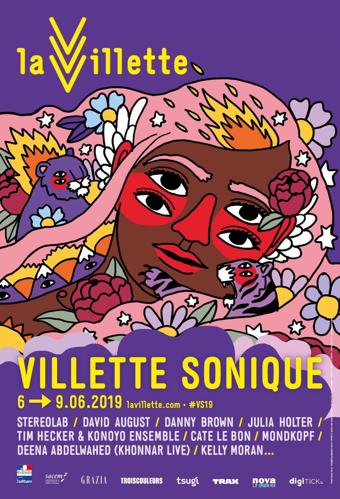 affiche du Villette Sonique 2019 