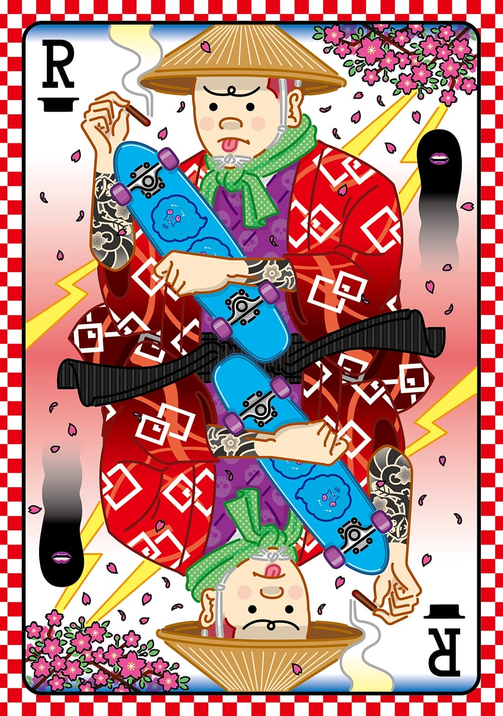 carte de jeu digitale par l'artiste japonais Yu Suda 