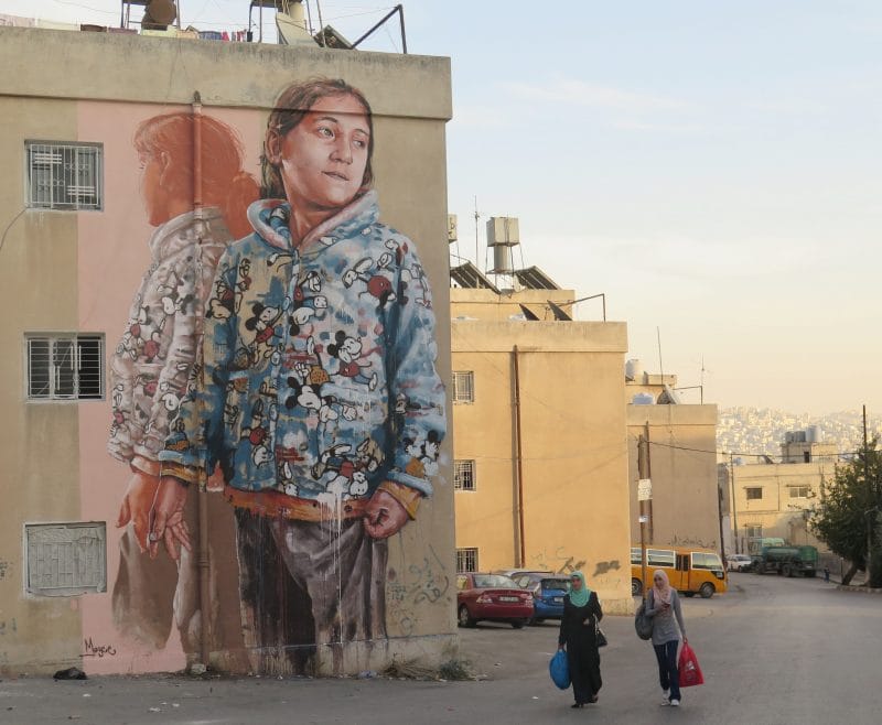 Fintan Magee - murale en jordanie