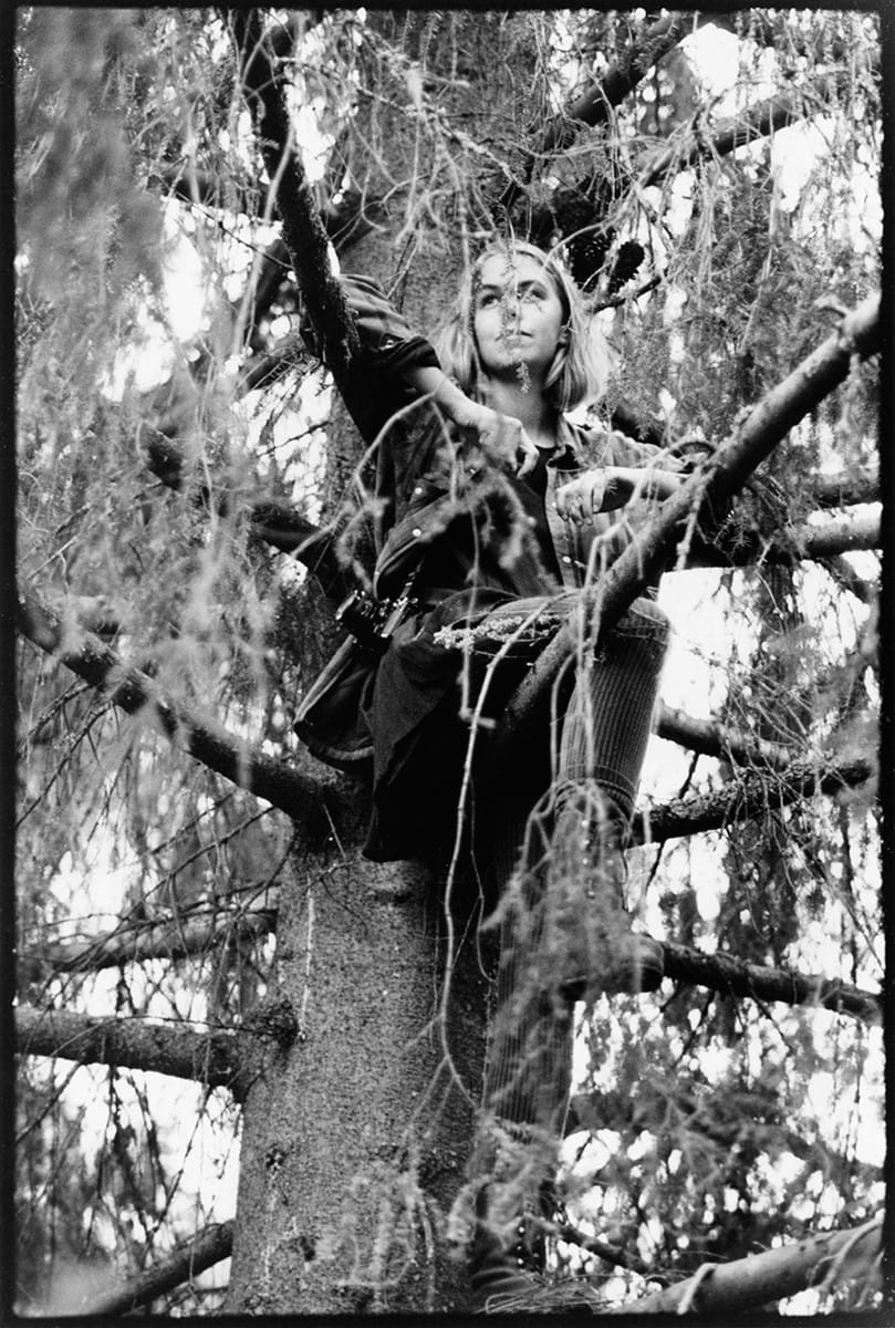 Jenny Rova dans un arbre
