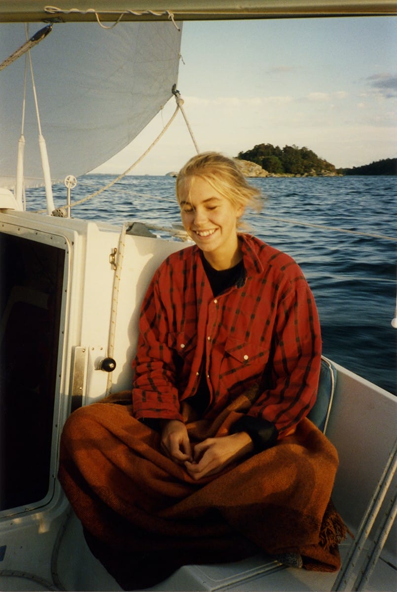Jenny Rova sur un bateau