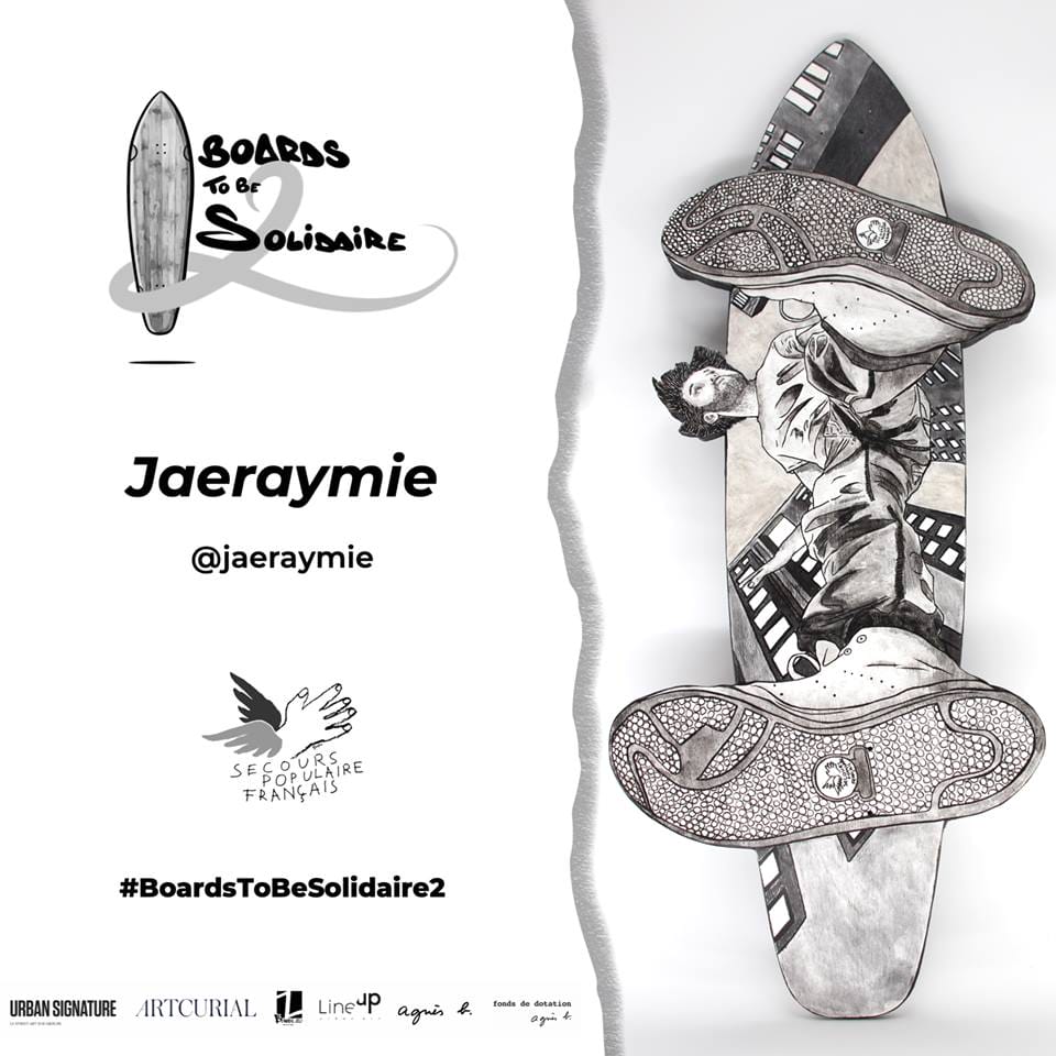 Jaeraymie, "Boards To Be Solidaire" 2e édition.