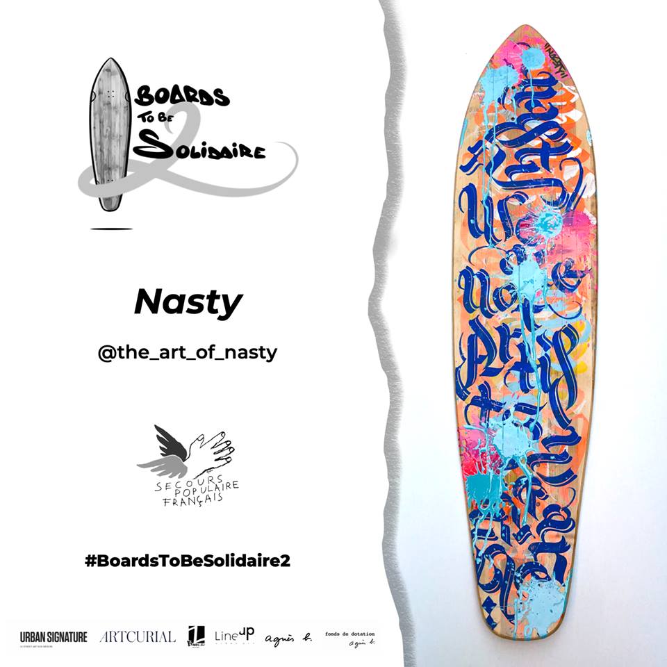 Nasty, "Boards To Be Solidaire", 2e édition novembre 2019.