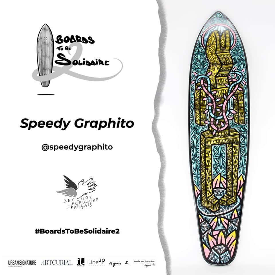Speedy Graphito, "Boards To Be Solidaire", 2e édition novembre 2019.