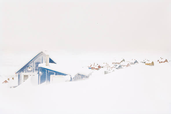 Groenland sous la neige