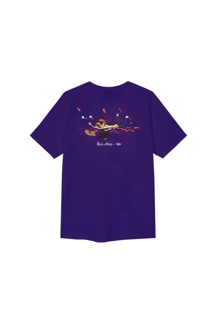 T-shirt violet  Rick et Morty, collection Tealer