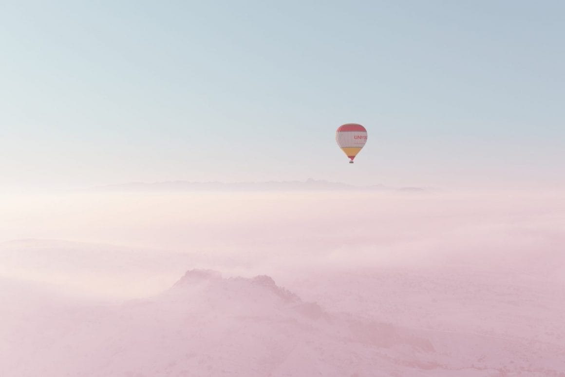 photo aérienne prise en montgolfière et en Turquie par le photographe Shawn Tang