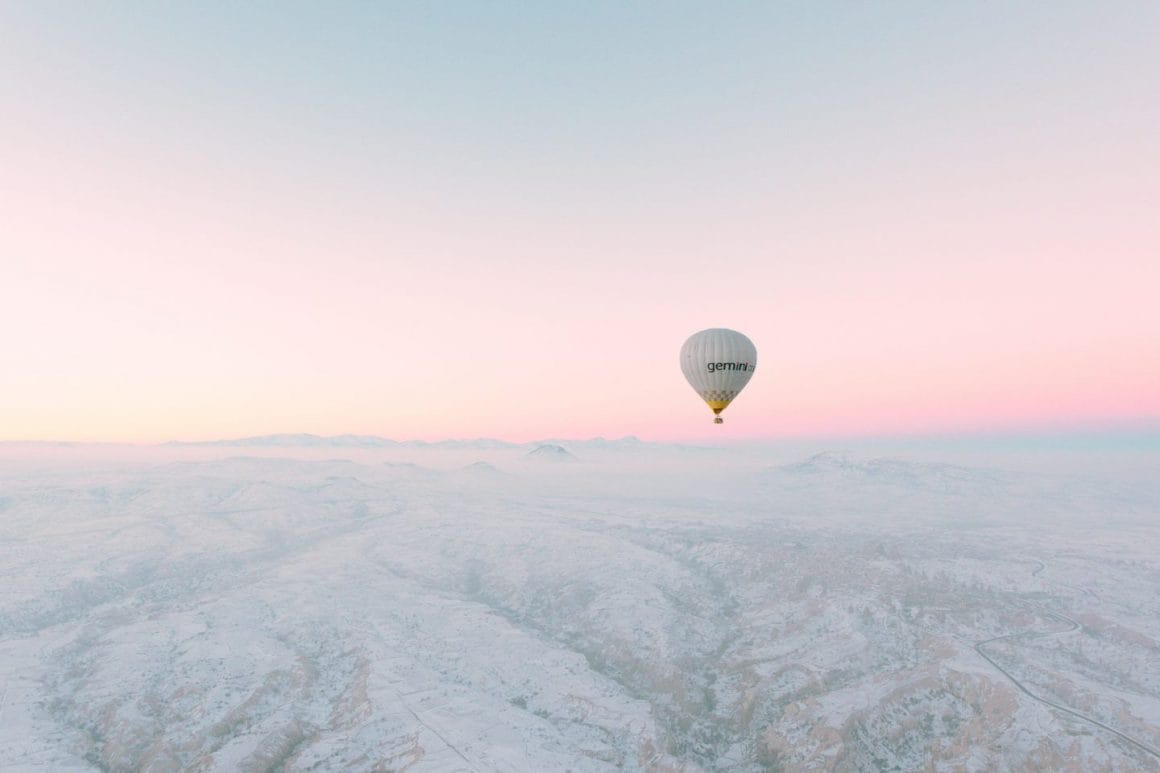 photo aérienne prise en montgolfière par le photographe Shawn Tang