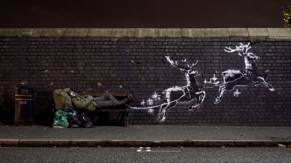 la dernière oeuvre de Banksy 