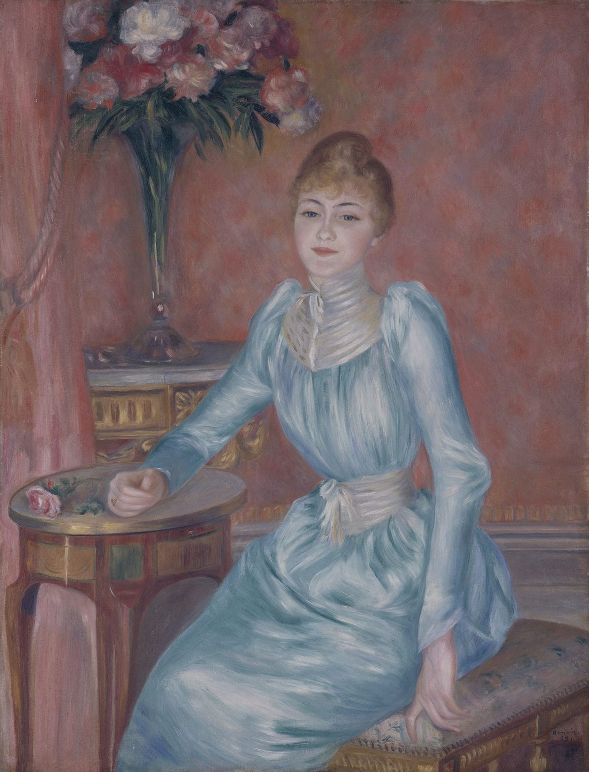 Portrait de Madame de Bonnières par Auguste Renoir.