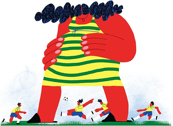 illustration humoristique sur les effets de la coupe du monde