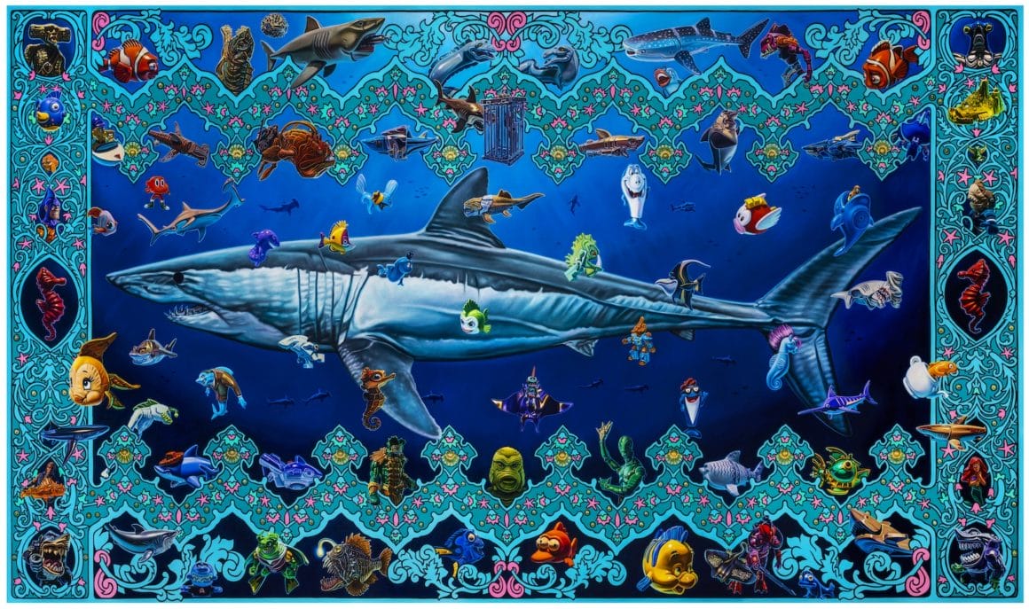 Fish & shark par Robert Burden