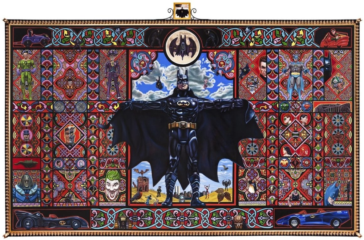 Batman peinture à l'huile par Robert Burden