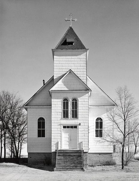 église symétrie chapelle noir et blanc croix 