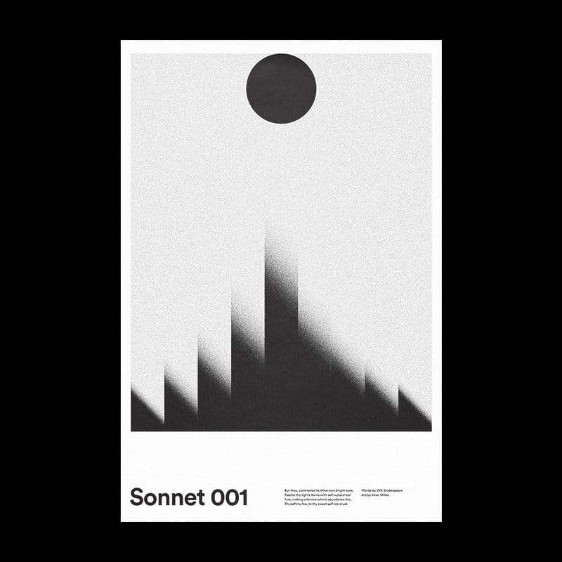 sonnet 001 rond rectangles noir et blanc 