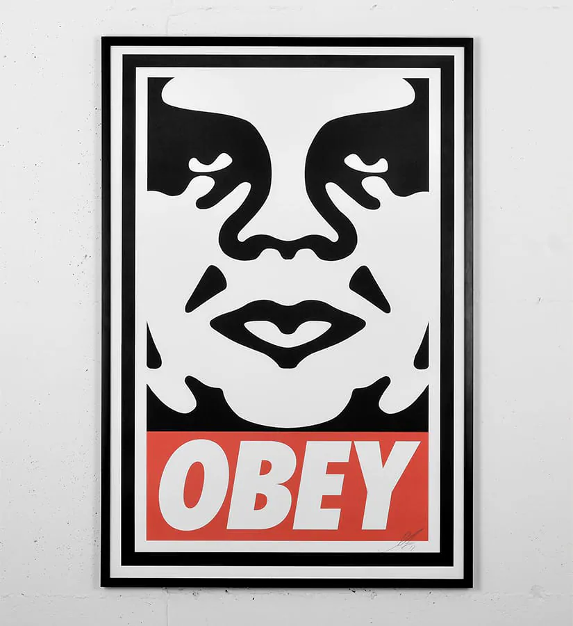 Sérigraphie Géante PEACE GUARD Par Shepard Fairey (Obey) – PREUVE D'ARTISTE Signée – RARE