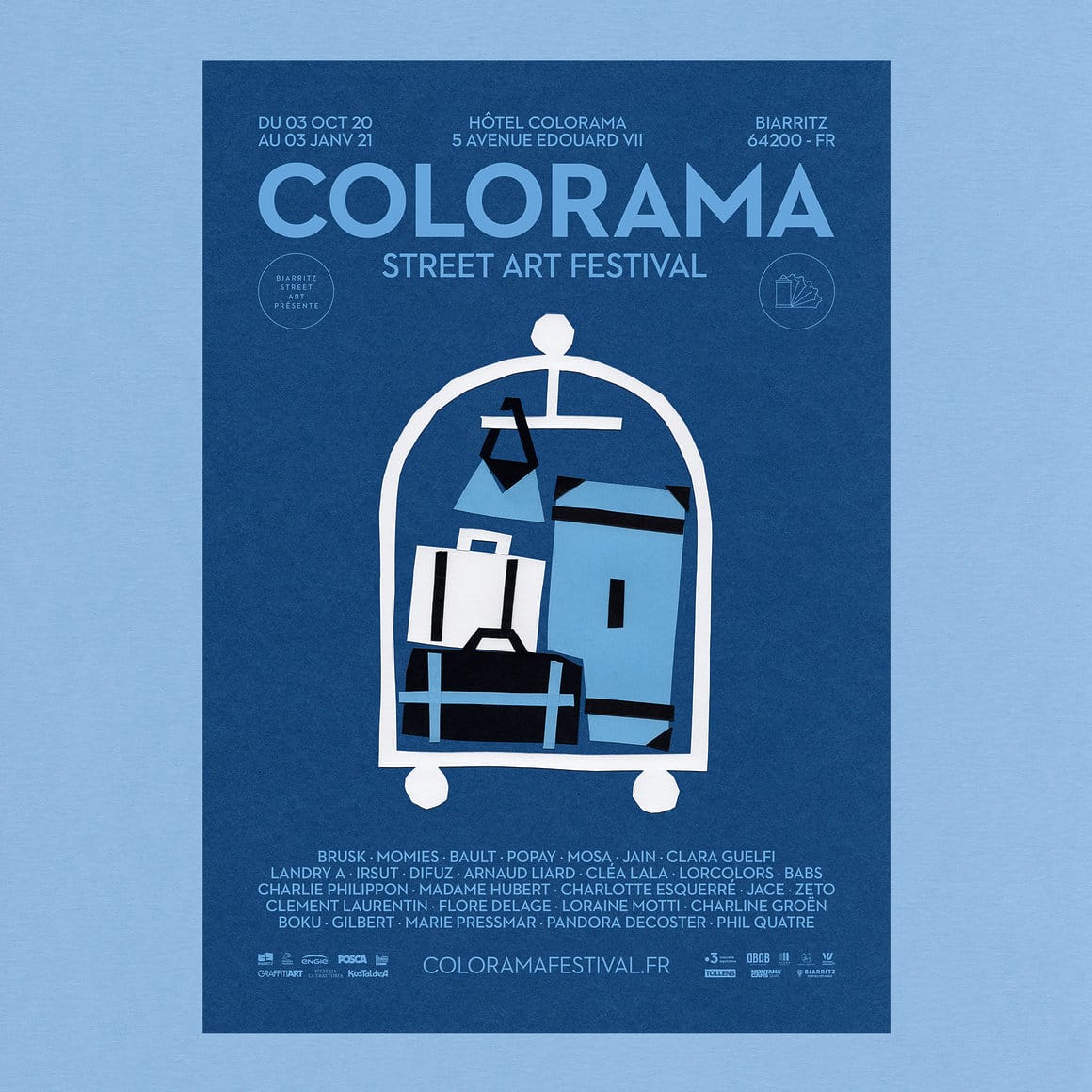 L'affiche de la 5ème édition du Colorama Steet Art Festival de Biarritz