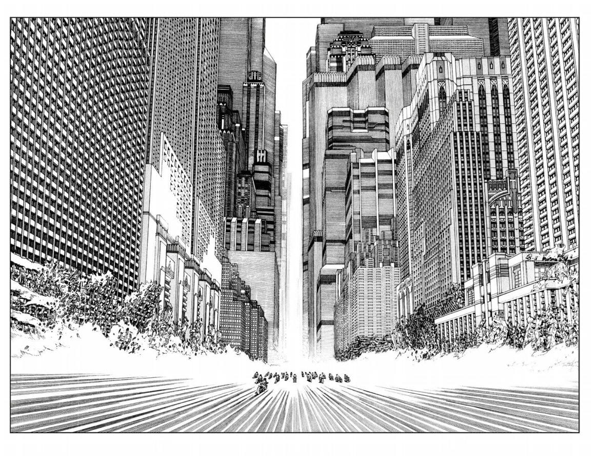 extrait du manga Akira réalisé par le mangaka Katsuhiro Otomo
