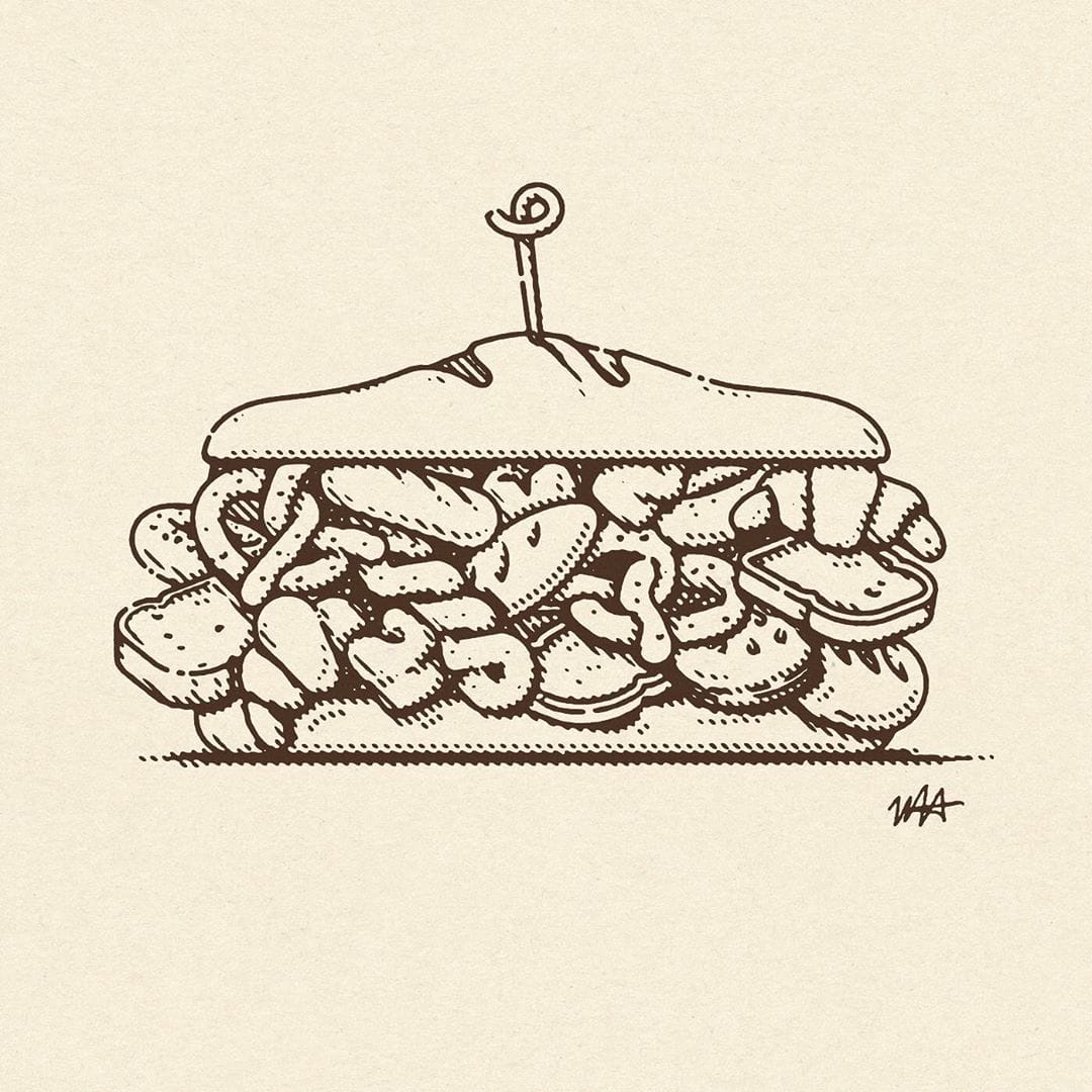 L'illustration Bread de l'artiste Michael Haddad