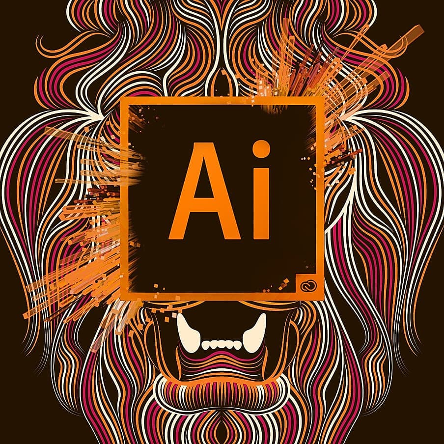 Lion pour Adobe Illustrator CC réalisé par Patrick Seymour