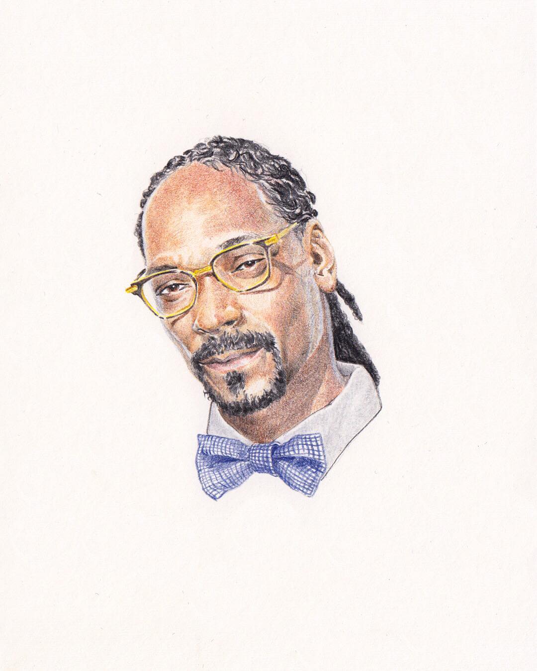 Un portrait du rappeur Snoop Dog réalisé par Alexandre Luu